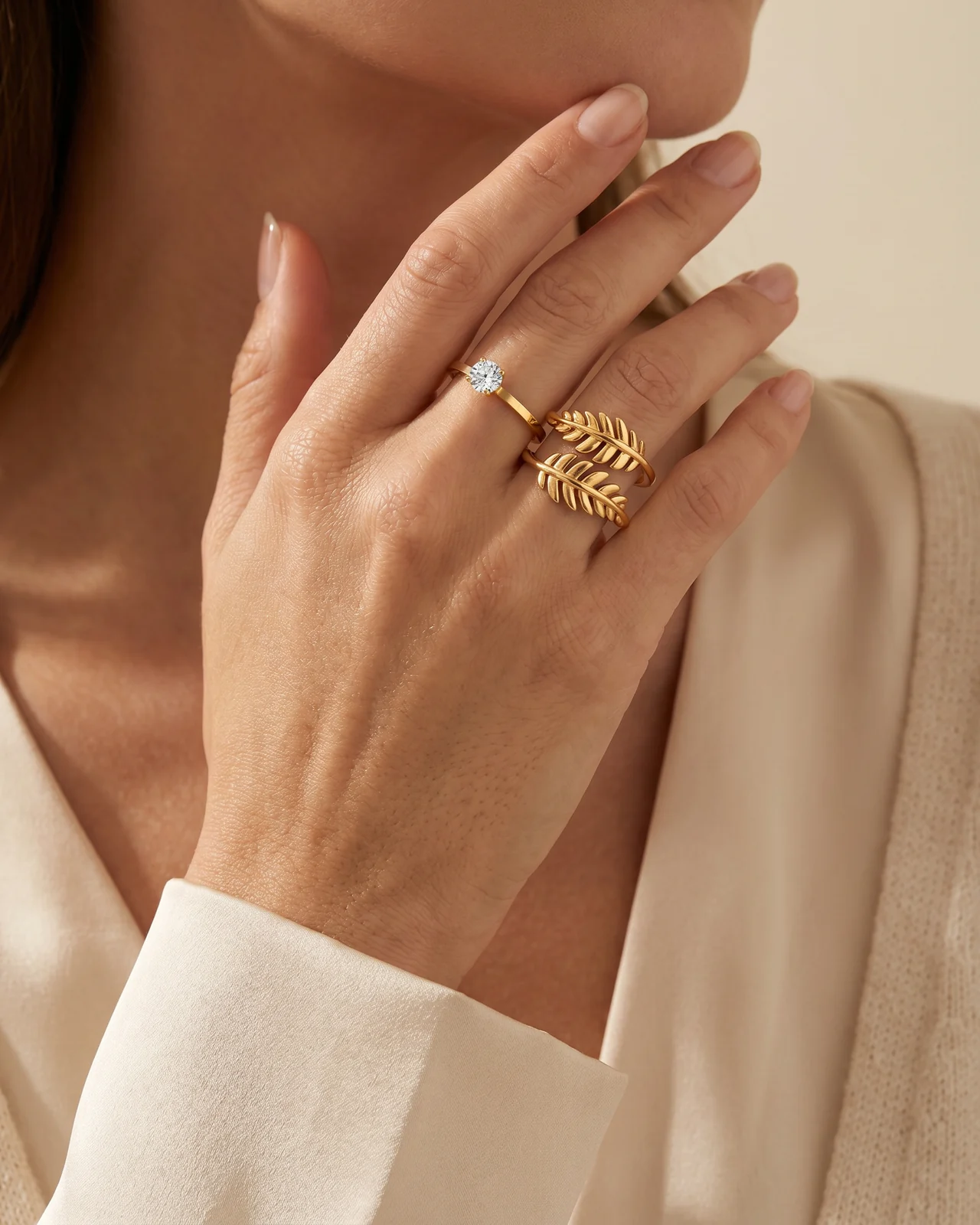 Glozya 18K Gold Plated Rings
