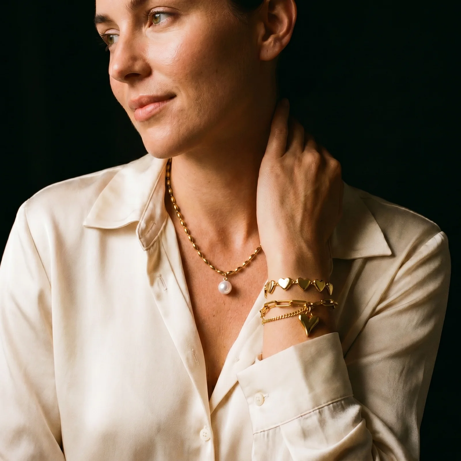 Glozya jewelry lifestyle — worn every day